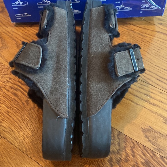 Birkenstock Arizona shearling mocca Asst new - Picture 5 of 9